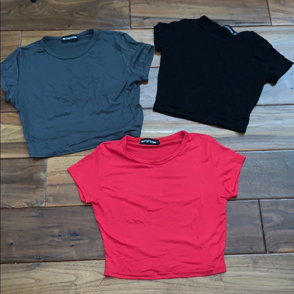 PrettyLittleThing crop tops